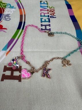 Charm It Mattel Barbie Limited Edition Rainbow Charm Necklace